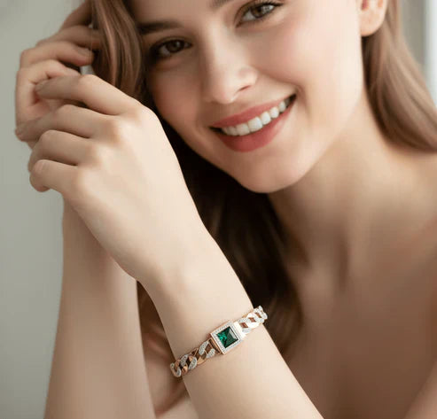 Emerald Crown Luxury Bangle